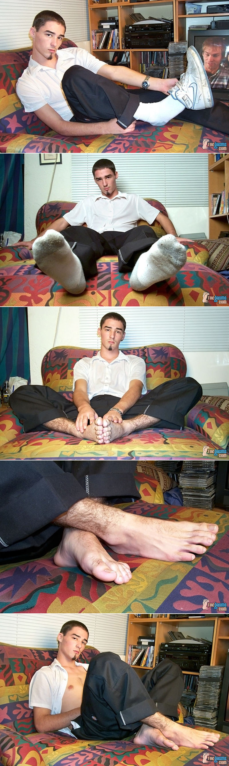 Cute twink thug foot guy