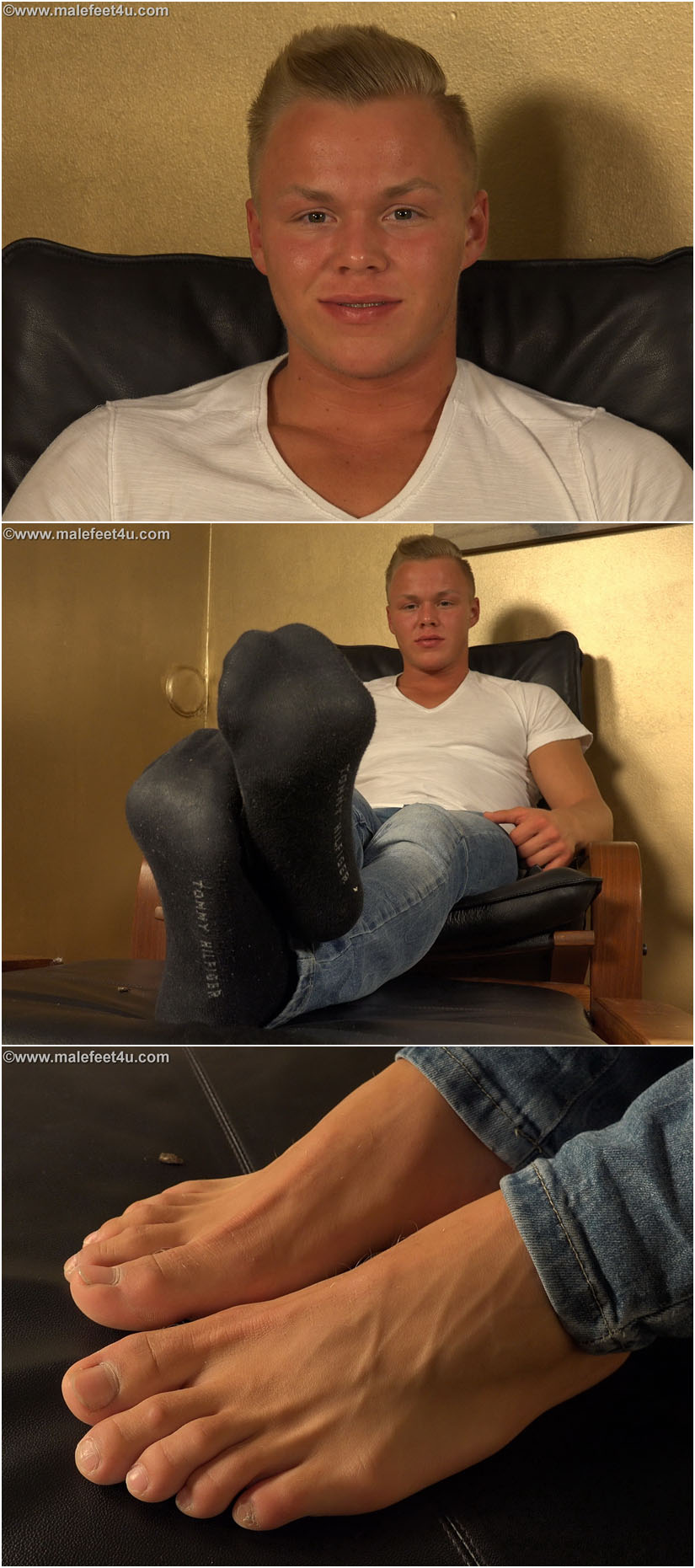 Boda Gold from Male Feet 4 U shows his bare feet