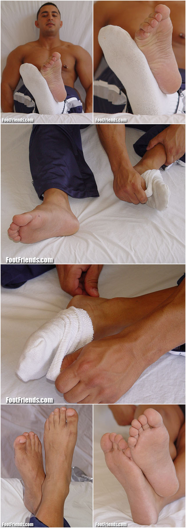 Amateur's bare masculine feet