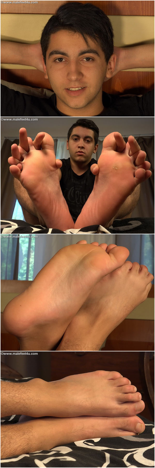 Sexy European Roman Marysko spreads his bare toes