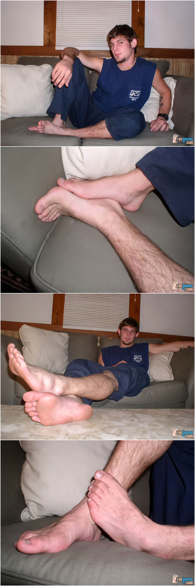 Twinky guy with hairy feet