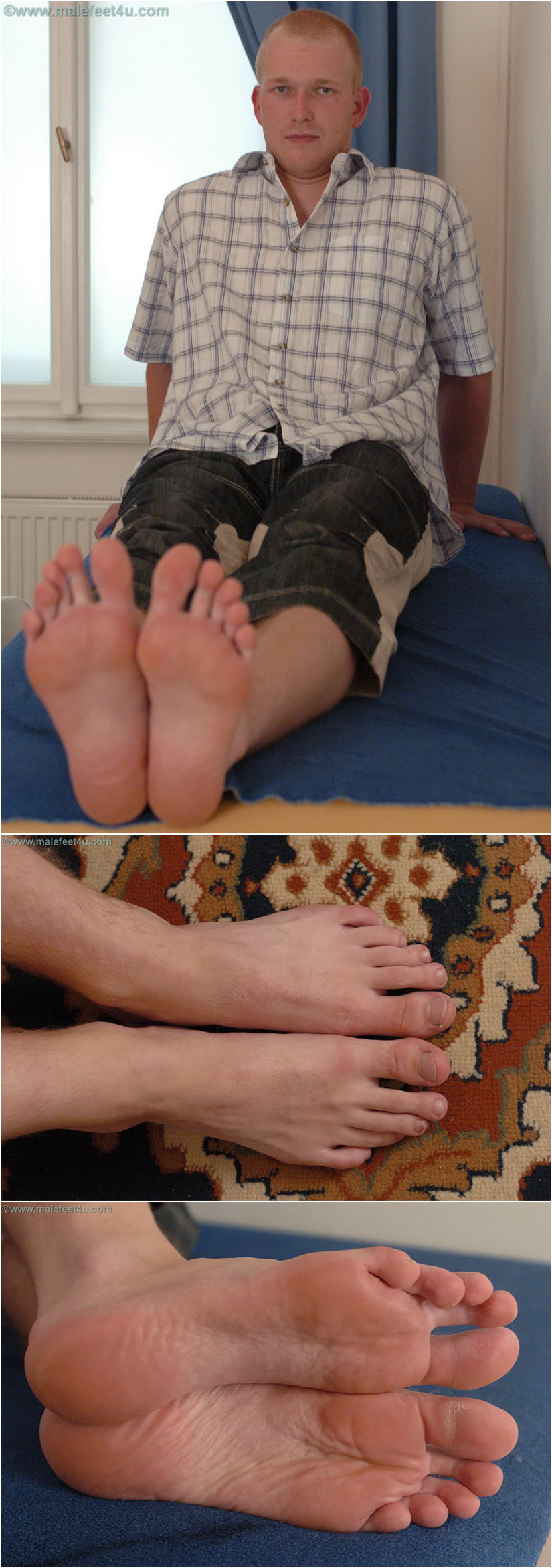 European skinhead barefoot