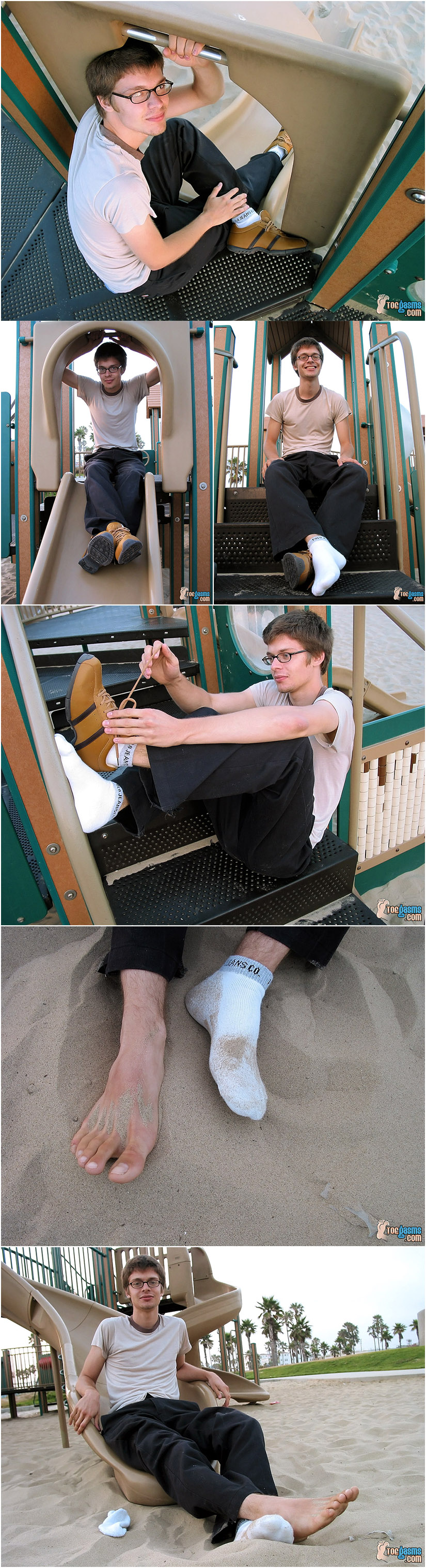 cute twink taking off shoes
